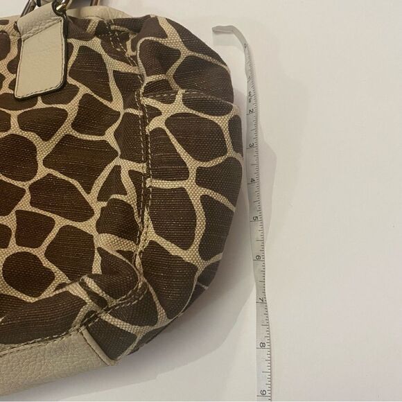 Dana Buchman Brown & Cream Animal Print Women's Large Handbag-Mobwife - Picture 12 of 15